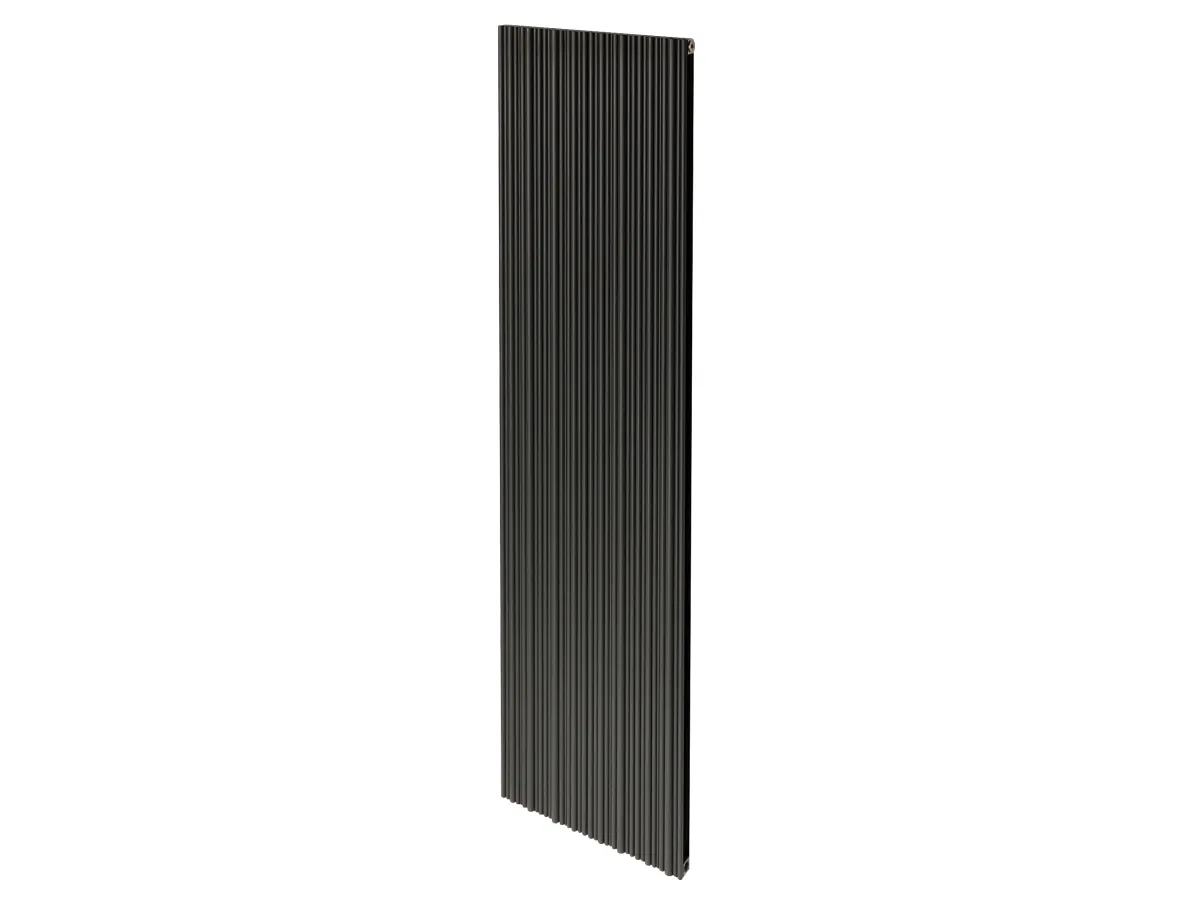 Дизайнерский радиатор LOJIMAX коллекция BAMBOO DOUBLE 1800x359 мм, Black Matt Anodising