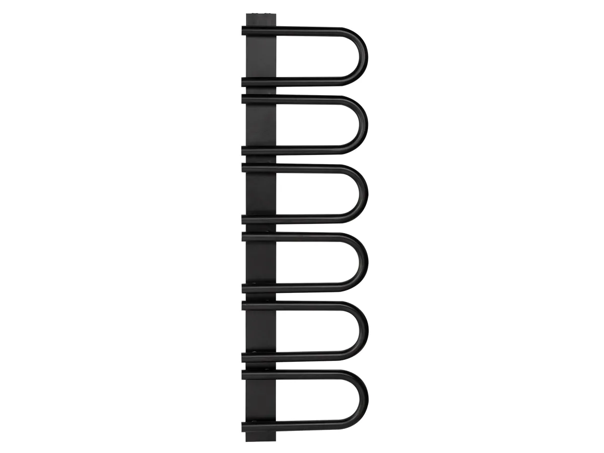 Uscător de prosoape de design LOJIMAX colecția PANA 1445x520 mm, Negru