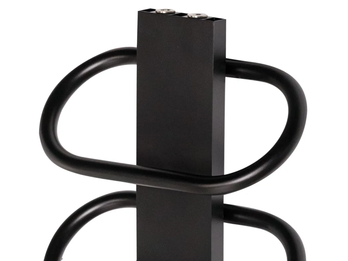 Uscator de prosoape decorativ LOJIMAX, colectie PEARL Negru mat