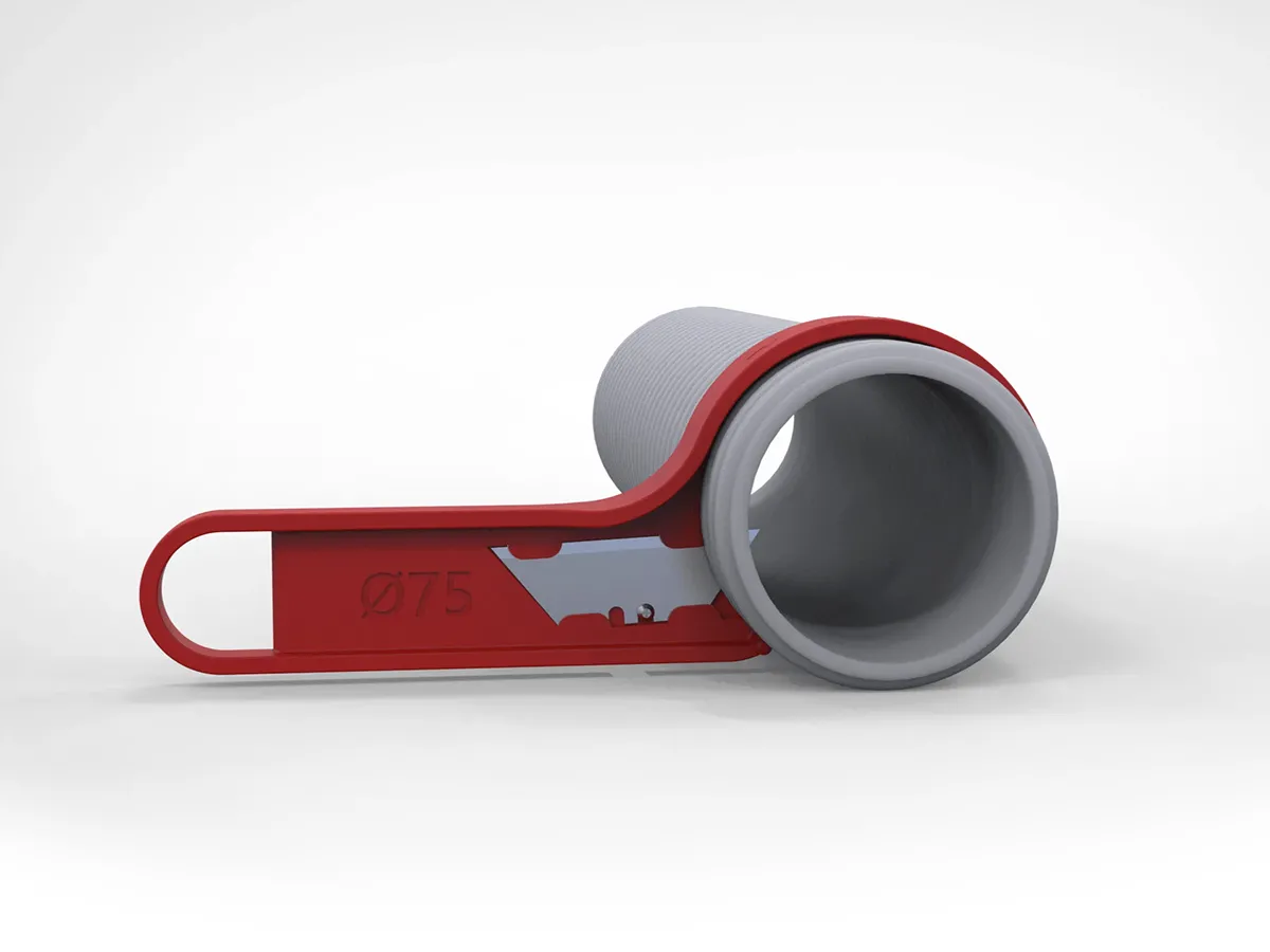Cuțit pentru țevi de ventilație HEATPEX ARIA CONNECT Ø75 mm
