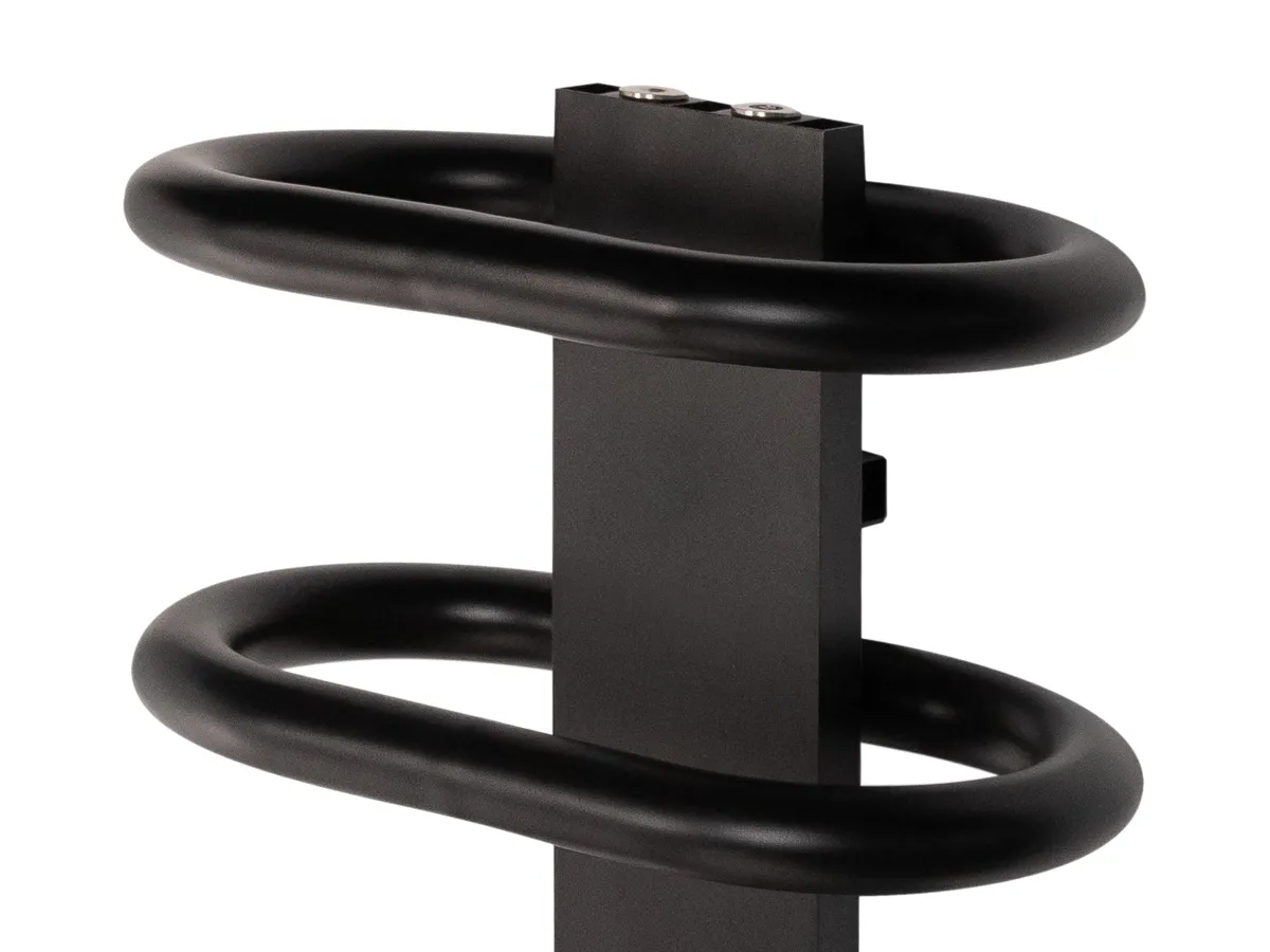 Uscător de prosoape de design LOJIMAX colecția TEOS 1430x400 mm, Negru