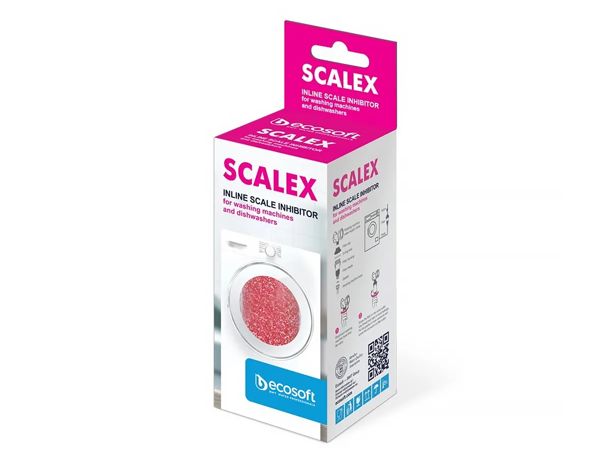Filtru anticalcar ECOSOFT SCALEX pentru mașini de spălat și mașini de spălat vase 3/4"