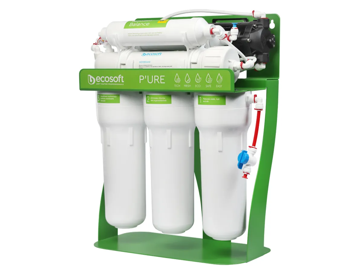 Sistem cu osmoza inversa ECOSOFT PURE BALANCE CU POMPA