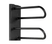 Uscător de prosoape de design LOJIMAX colecția PRUSIAS 1600x400 mm, Negru