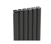 Radiator de design CARISA, colecția TALLIS DOUBLE, 1800x470 mm, ANTRACIT
