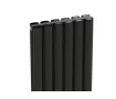 Radiator de design CARISA, colecția TALLIS DOUBLE, 1800x410 mm, NEGRU