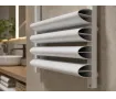Uscător de prosoape de design LOJIMAX colecția PERIDOT 1400x500 mm, Alb