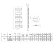 Uscător de prosoape de design LOJIMAX colecția NUMMO 1120x500 mm, MY-512