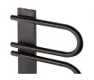 Uscător de prosoape de design LOJIMAX colecția PANA 1720x520 mm, Negru