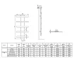 Uscător de prosoape de design LOJIMAX colecția ALBATROS STYLE 940x450 mm, MY-512