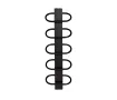 Uscator de prosoape decorativ LOJIMAX, colectie PEARL Negru mat