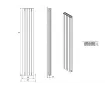 Radiator de design CARISA, colecția TALLIS DOUBLE, 1800x470 mm, KIWI