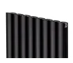 Calorifer decorativ LOJIMAX colecția BELLA DOUBLE 1400x581 mm, Negru