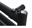 Uscător de prosoape de design CARISA, colecția LARA L, 1200x485 mm, NEGRU
