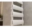 Uscător de prosoape de design LOJIMAX colecția WALDO DOUBLE 1200x500 mm, Alb