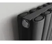 Radiator de design CARISA, colecția TALLIS DOUBLE, 1800x470 mm, NEGRU