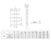 Uscător de prosoape de design LOJIMAX colecția BALLOSS STYLE 1140x500 mm, Negru