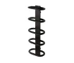 Uscător de prosoape de design LOJIMAX colecția TEOS 910x400 mm, Negru