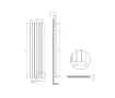 Дизайнерские радиаторы LOJIMAX, коллекция BAMBOO Inox Matt Anodising