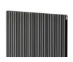 Дизайнерский радиатор LOJIMAX коллекция BAMBOO DOUBLE 1800x359 мм, Антрацит 