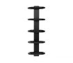 Uscător de prosoape de design LOJIMAX colecția TEOS 910x400 mm, Negru
