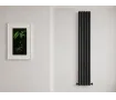 Radiator de design CARISA, colecția TALLIS DOUBLE, 1800x470 mm, NEGRU
