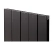 Calorifer decorativ  LOJIMAX colecția KALSEDON DOUBLE 1600x470 mm, BLACK SATIN