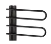 Uscator de prosoape decorativ LOJIMAX, colectie CORTE Negru mat