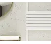 Uscător de prosoape de design LOJIMAX colecția RUBY 1400x500 mm, Alb