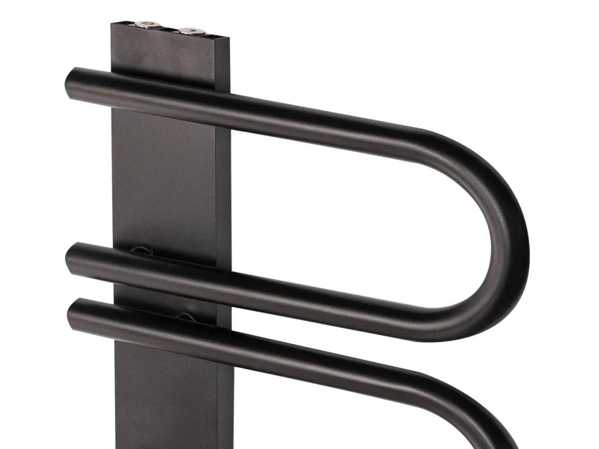 Uscător de prosoape de design LOJIMAX colecția PANA 1720x520 mm, Negru