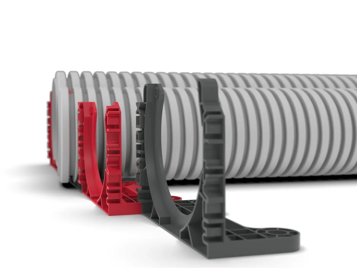 Сlemă pentru țeavă HEATPEX ARIA CONNECT Ø75 mm roșii (100 buc.)