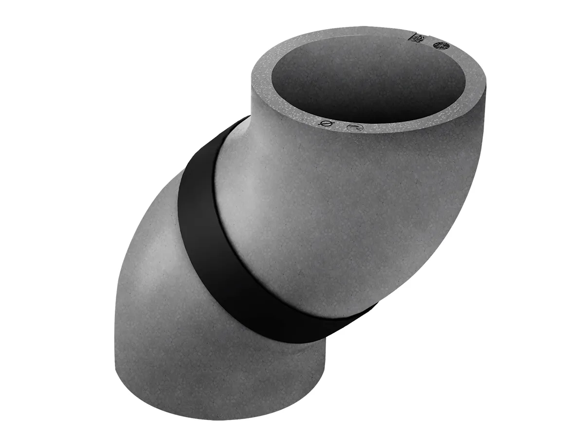 Cot izolat 45° Heatpex ARIA ADURO Ø200 mm pentru ventilație
