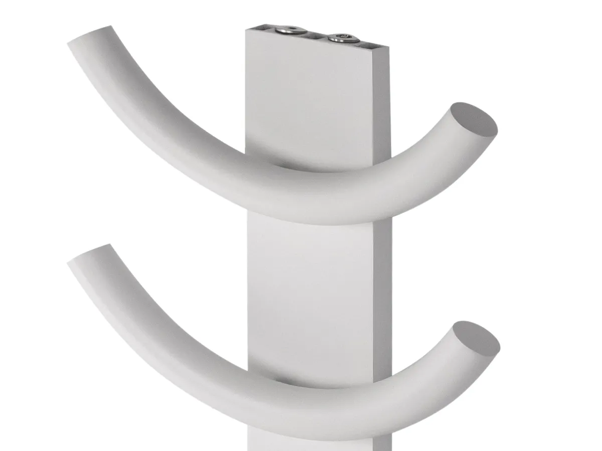 Uscător de prosoape de design LOJIMAX colecția OXY 1270x400 mm, Alb