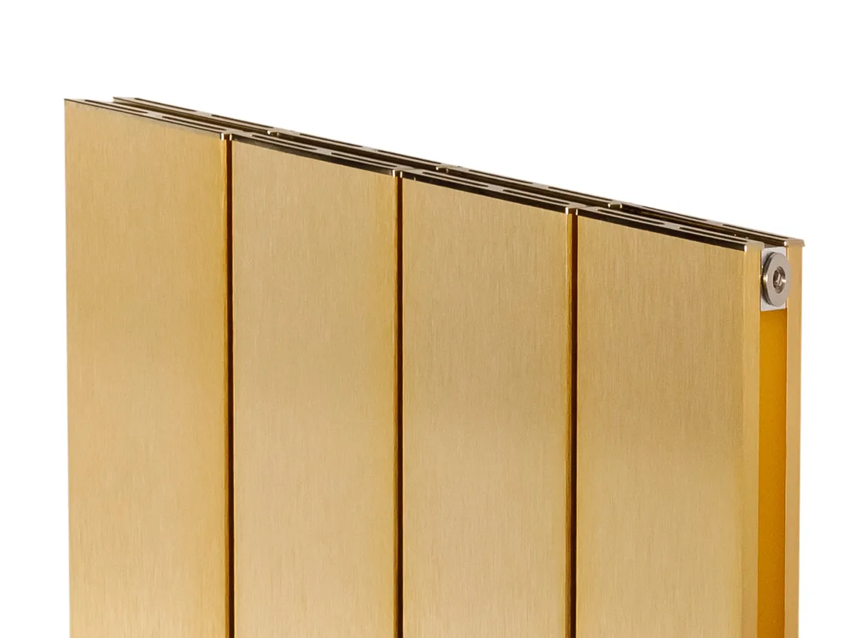 Calorifer decorativ  LOJIMAX colecția KALSEDON DOUBLE 1600x375 mm, GOLD SATIN