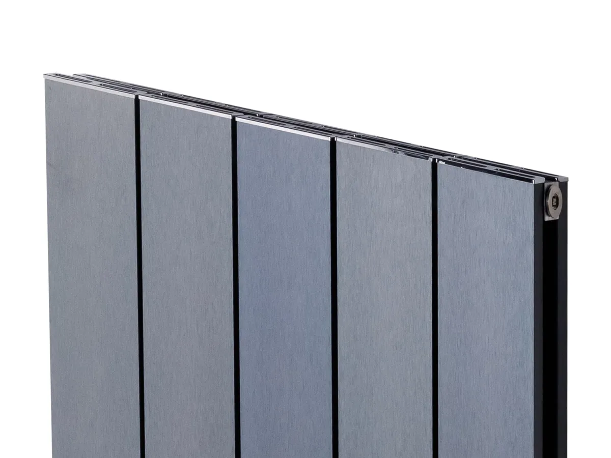 Calorifer decorativ LOJIMAX, colectia  KALSEDON DOUBLE высота 400 mm. ширина 1895 mm. BLUE SATINE