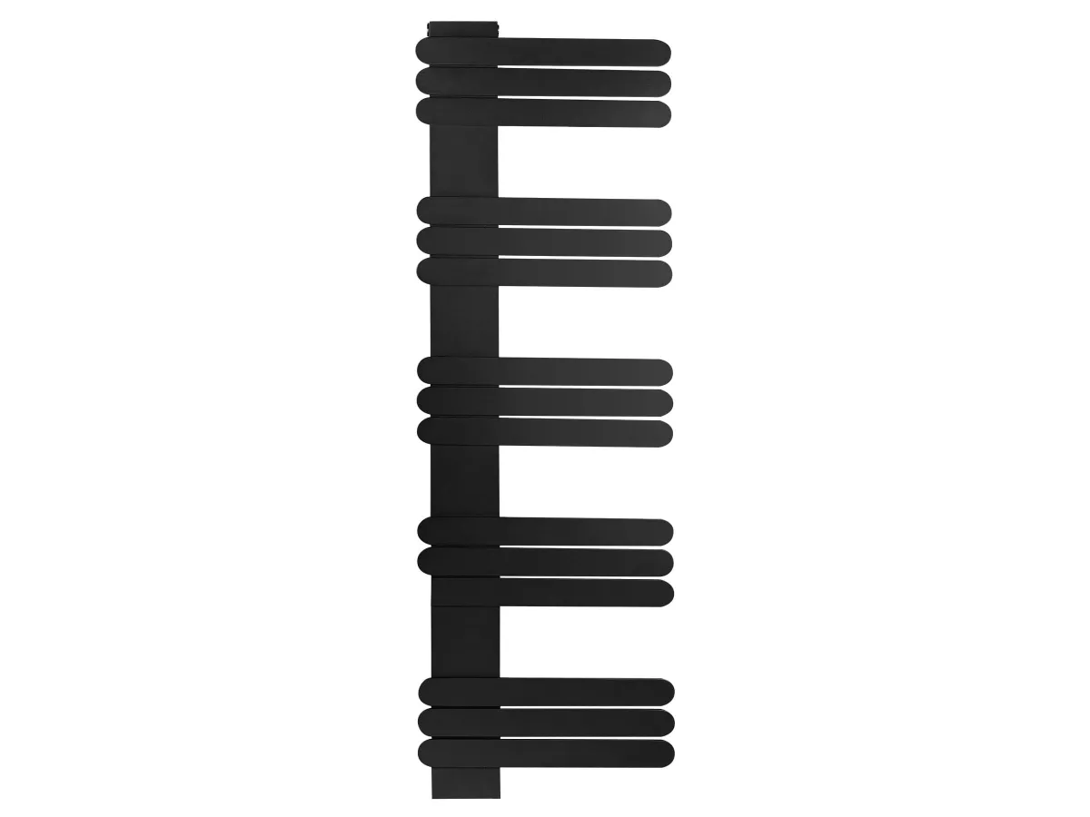 Uscător de prosoape de design LOJIMAX colecția NUMMO 1120x500 mm, Negru