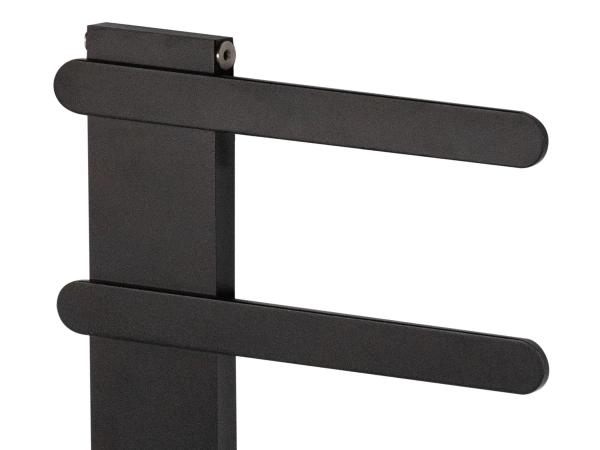 Uscător de prosoape de design LOJIMAX colecția NUMMO STYLE 1540x450 mm, Negru