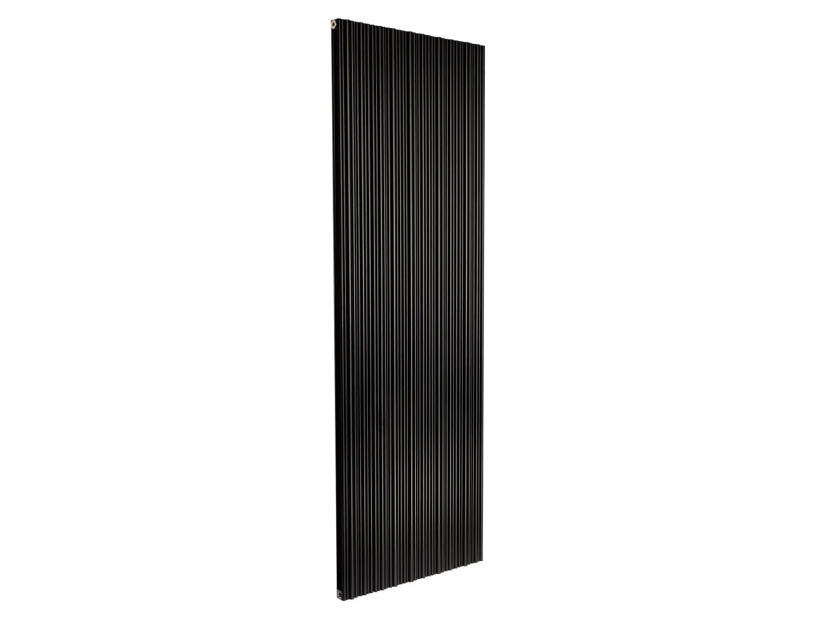 Дизайнерский радиатор LOJIMAX, коллекция BAMBOO DOUBLE Высота 300 мм. Ширина 239 мм. Черный матовый