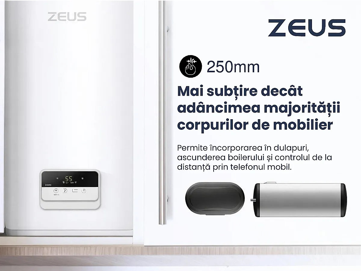 Boiler electric ZEUS SLIM COMPACT 50 l